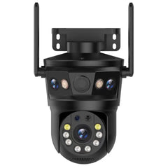 Cámara WiFi 12MP Tríple Lente PTZ Exterior | Visión 360°, Detección Humana y Resistente al Agua