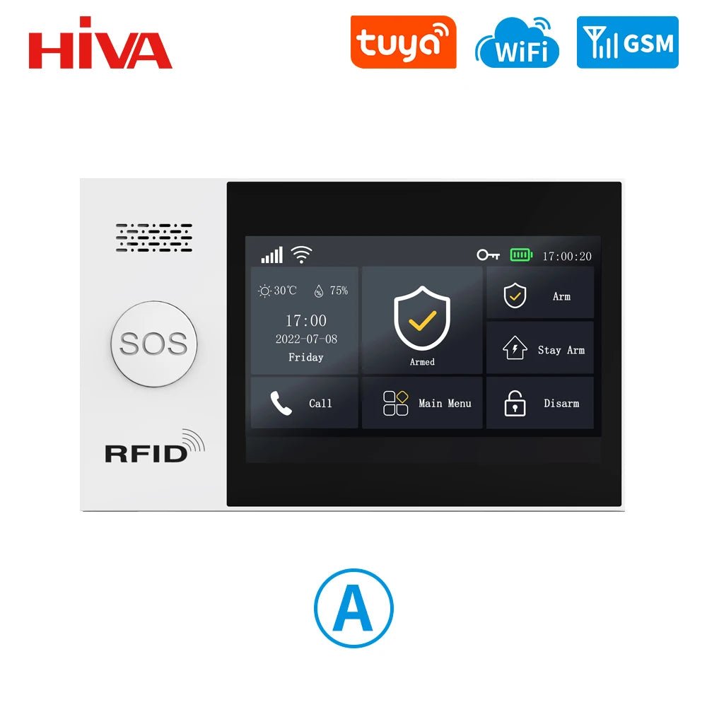 Alarma Inteligente Tuya WiFi GSM – Sistema Antirrobo con Sensores y App Móvil - BestTek DRS