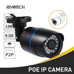 Cámara Bala POE IP65 – Exterior Impermeable con Visión Nocturna IR 30 m - BestTek DRS
