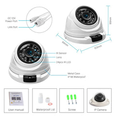 Cámara Domo 4MP Antivandálica IP – Seguridad Profesional Interior y Exterior - BestTek DRS