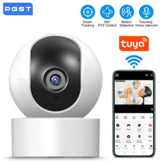 Cámara Tuya WiFi 1080P – Vigilancia Inteligente con Audio y Visión Nocturna - BestTek DRS