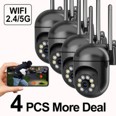 Cámara WiFi 2MP con Visión Nocturna a Color y Seguimiento Automático - BestTek DRS