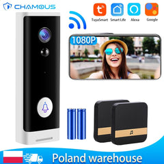 Timbre Inteligente Tuya WiFi – Cámara de Puerta 1080P con Sensor de Movimiento - BestTek DRS