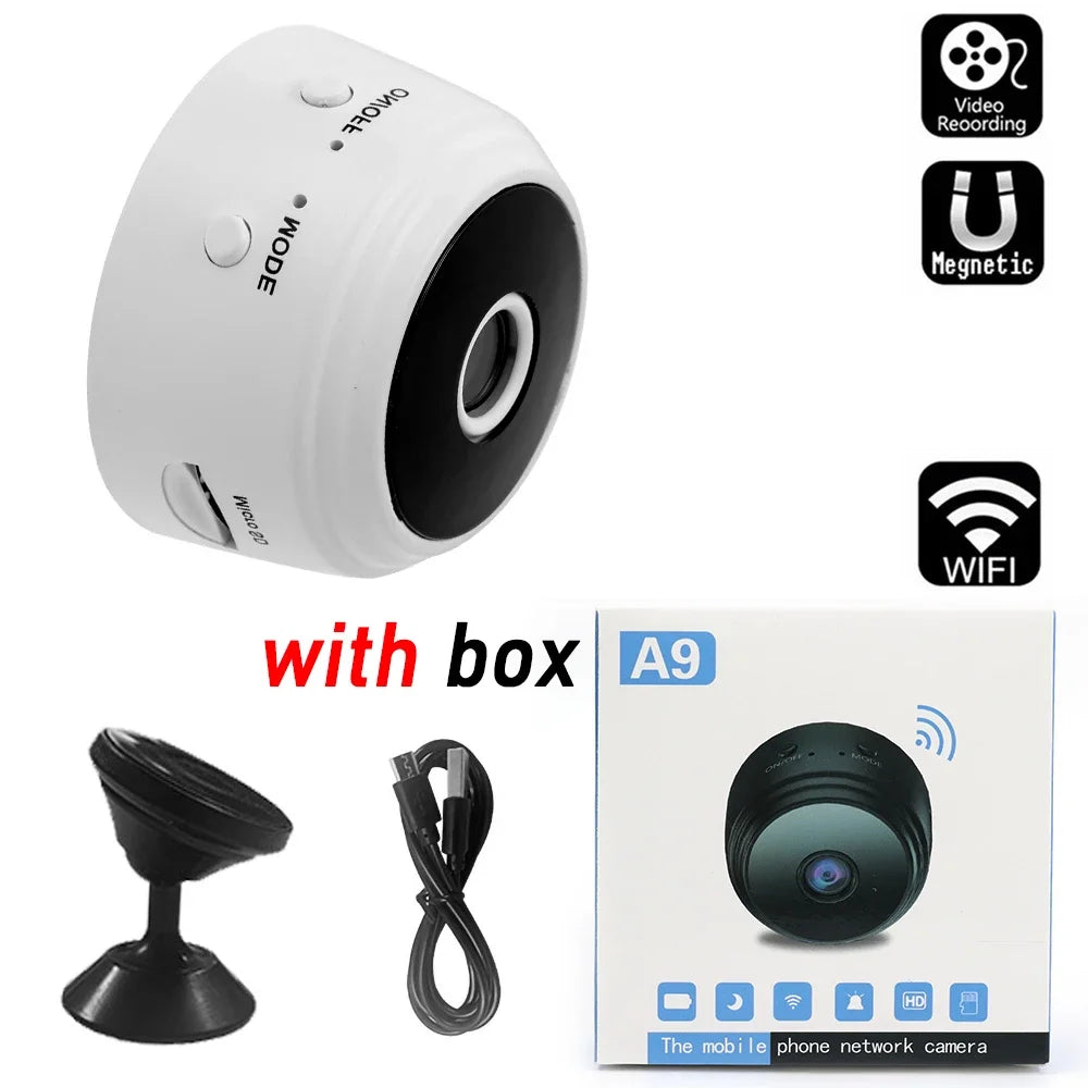 Mini Cámara A9 WiFi HD – Detección de Movimiento y Audio Bidireccional
