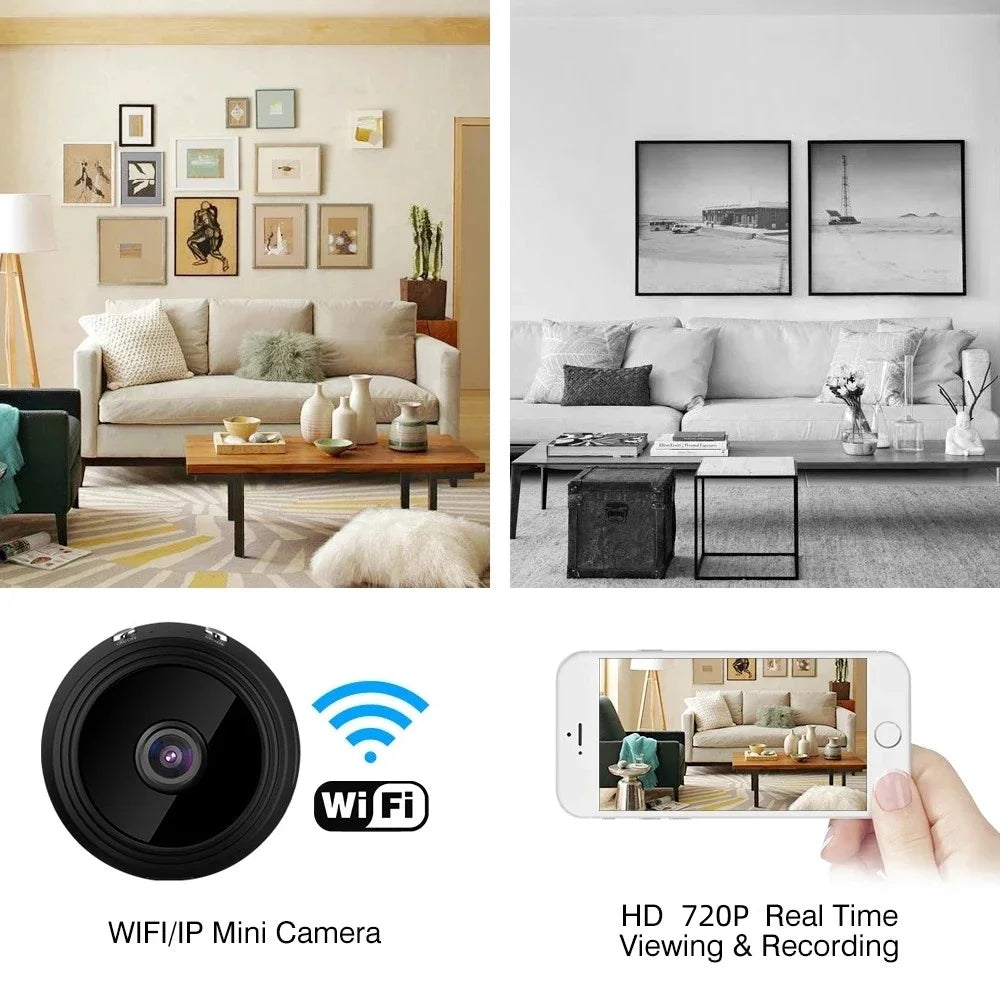 Mini Cámara A9 WiFi HD – Detección de Movimiento y Audio Bidireccional
