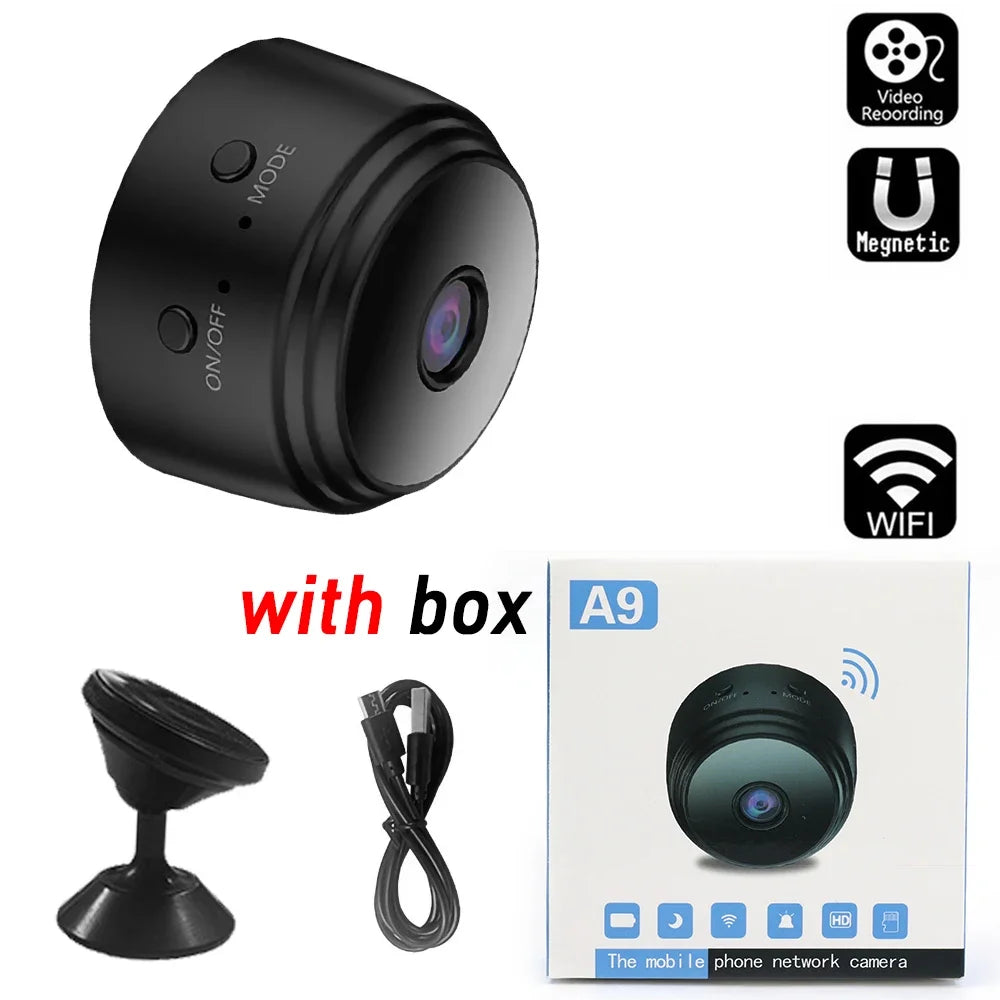 Mini Cámara A9 WiFi HD – Detección de Movimiento y Audio Bidireccional