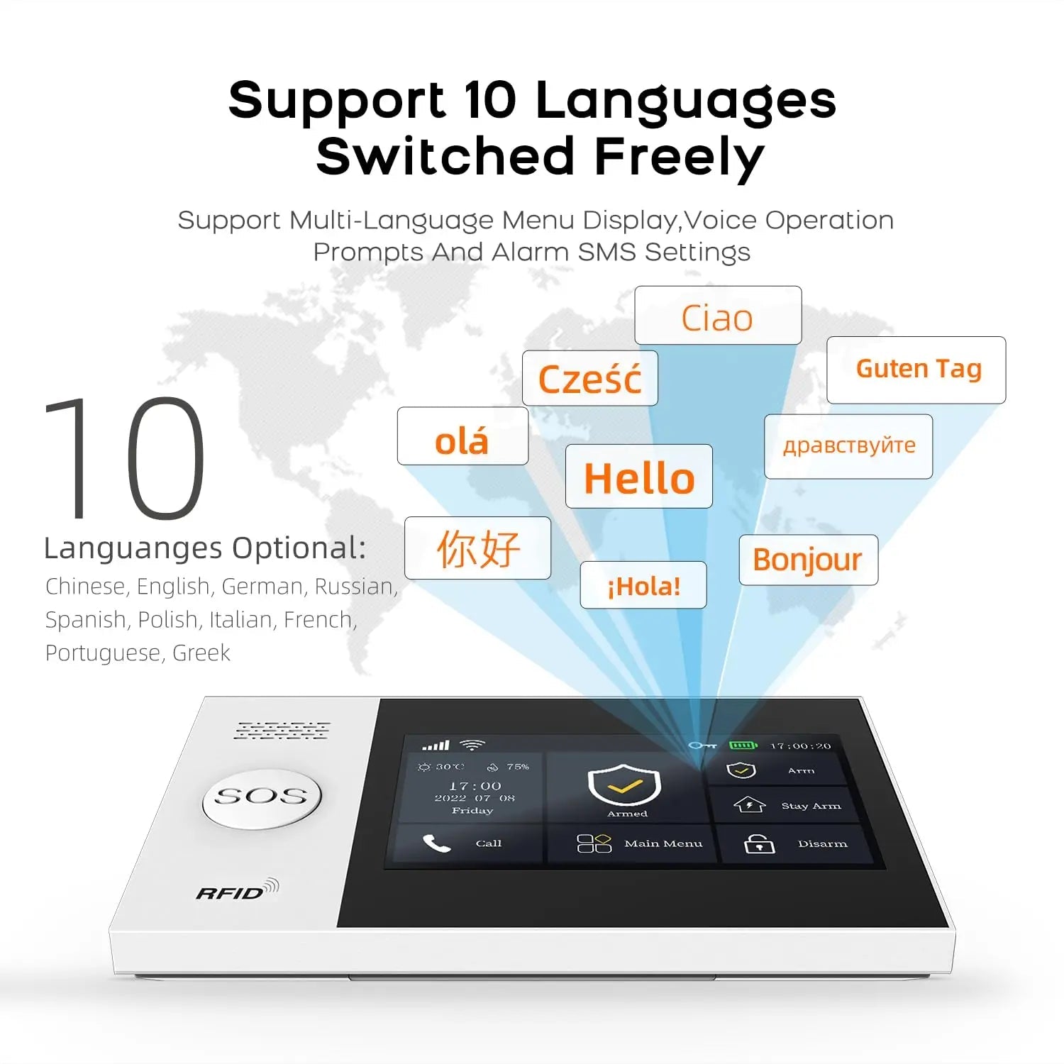 Alarma Inteligente Tuya WiFi GSM – Sistema Antirrobo con Sensores y App Móvil - BestTek DRS
