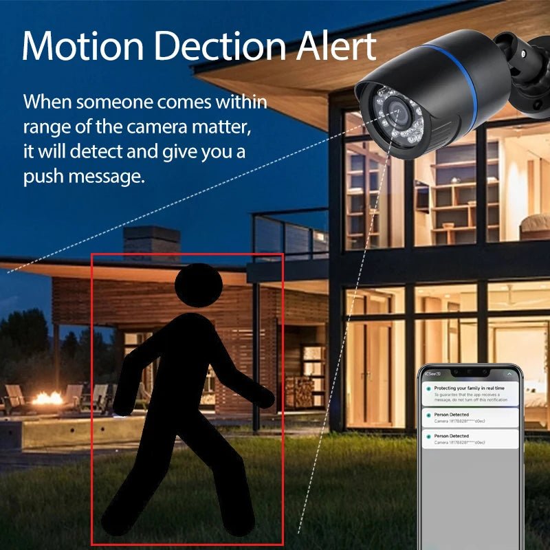 Cámara Bala POE IP65 – Exterior Impermeable con Visión Nocturna IR 30 m - BestTek DRS