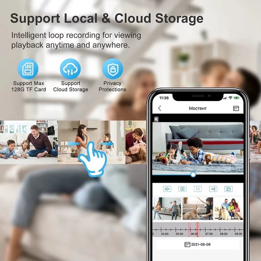 Cámara Bombilla 360º WiFi con Visión Nocturna – Seguridad Inteligente para el Hogar - BestTek DRS