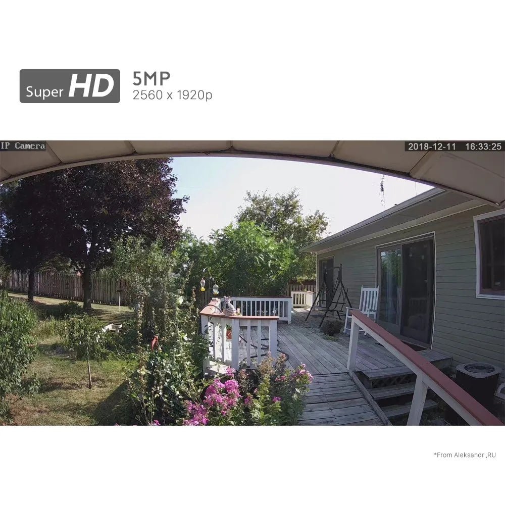 Cámara Exterior IP 5MP Metálica H.265 – Impermeable con Visión Nocturna - BestTek DRS