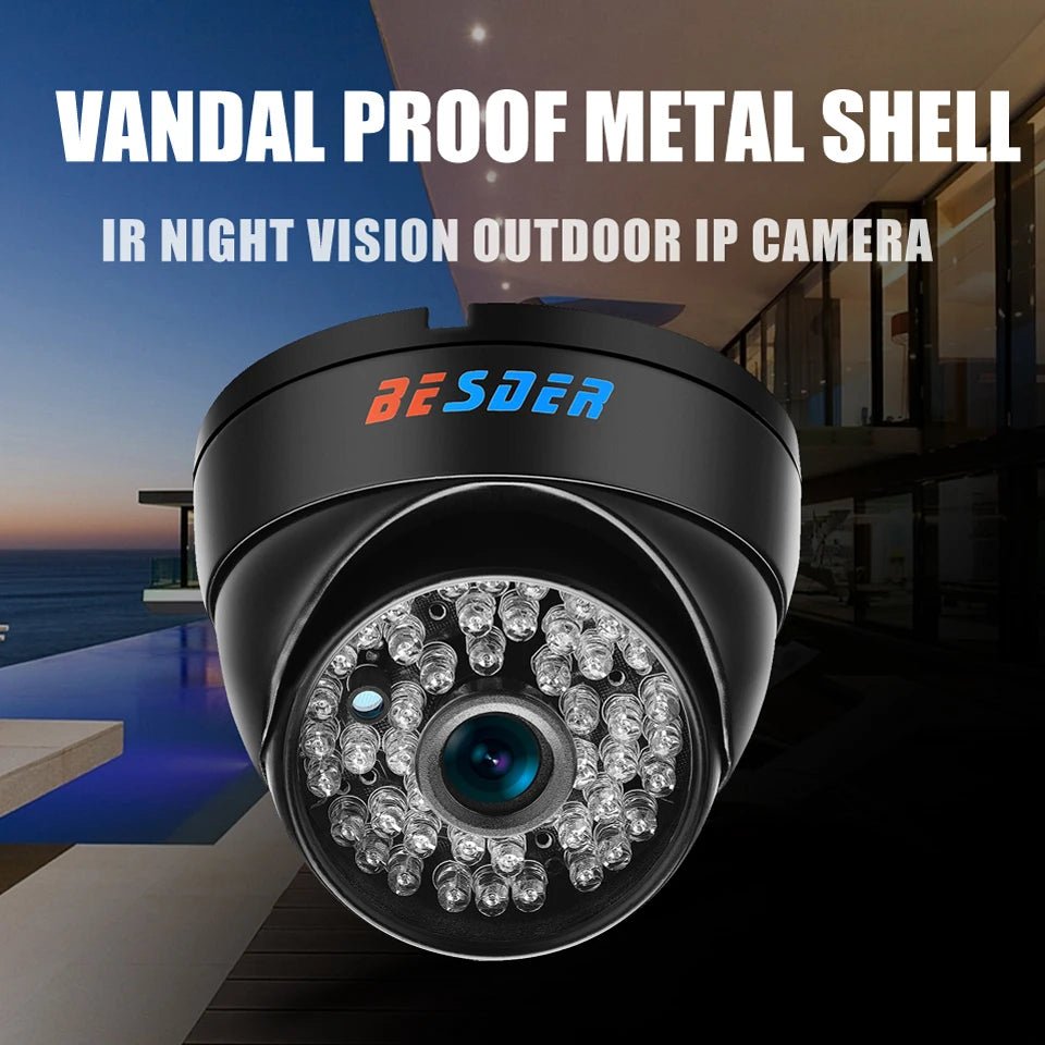 Cámara Gran Angular 1080P Antivandálica – Visión Nocturna y Detección de Movimiento - BestTek DRS