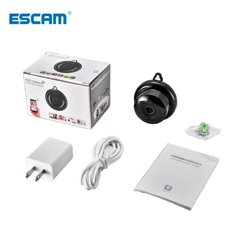 Cámara Mini WiFi Escam V380 1080P – Vigilancia Interior con Visión Nocturna - BestTek DRS