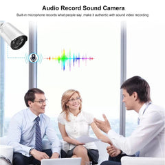 Cámara POE IP Exterior 5MP H.265 – Vigilancia Nocturna Resistente al Agua - BestTek DRS