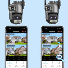 Cámara PTZ WiFi Exterior 15MP – Zoom Digital 10X y Detección Humana - BestTek DRS