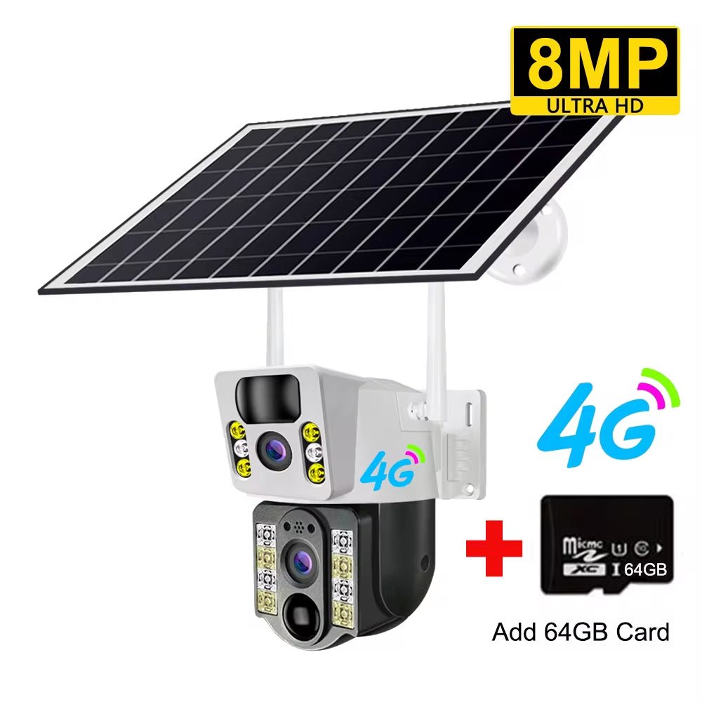 Cámara Solar 4K 8MP 4G – Seguridad Exterior sin Cables ni Electricidad - BestTek DRS