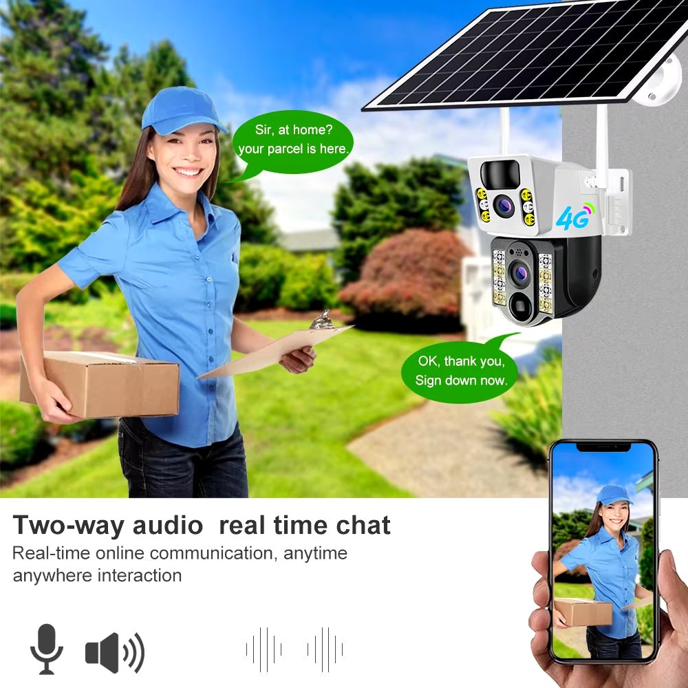 Cámara Solar 4K 8MP 4G – Seguridad Exterior sin Cables ni Electricidad - BestTek DRS
