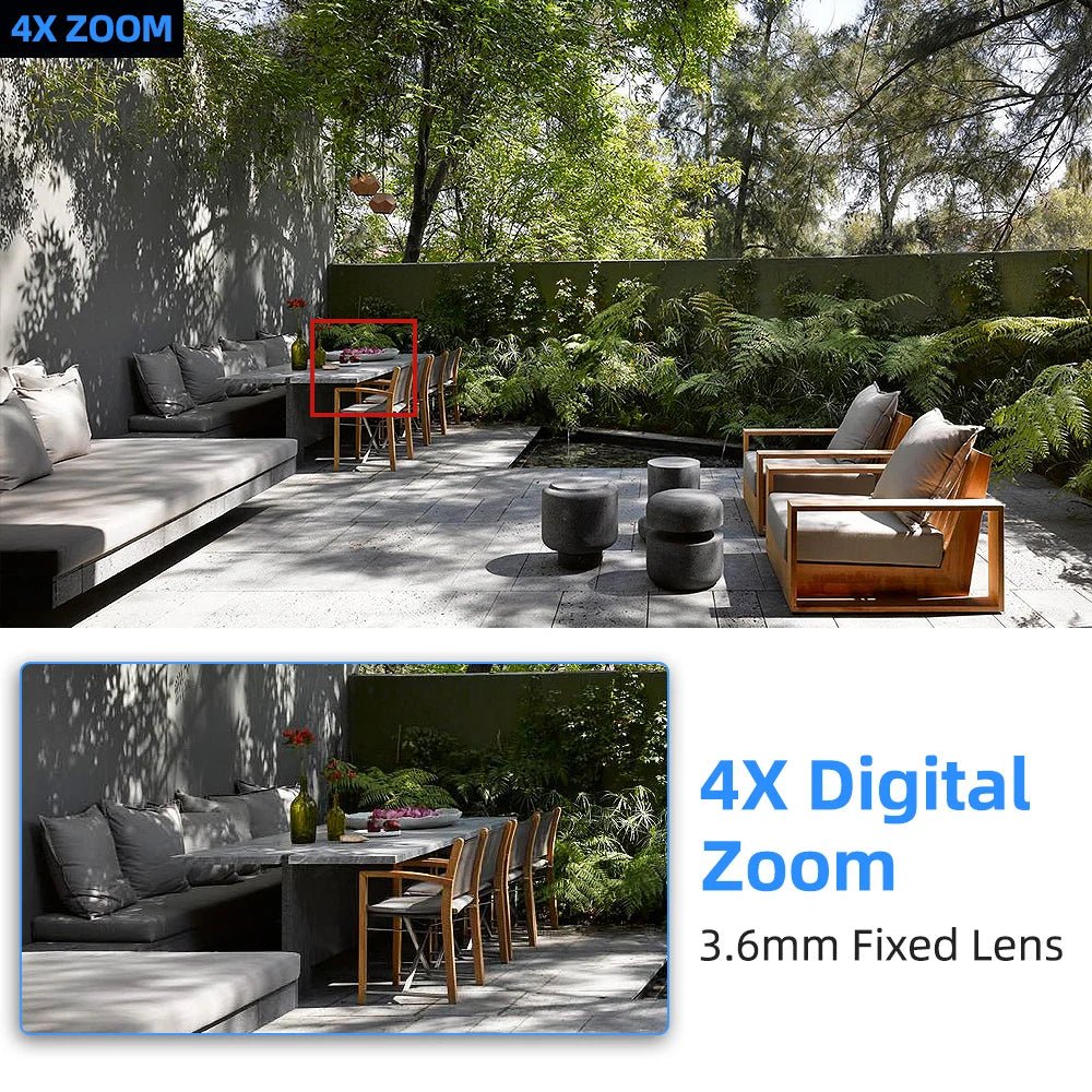 Cámara WiFi 2MP con Visión Nocturna a Color y Seguimiento Automático - BestTek DRS