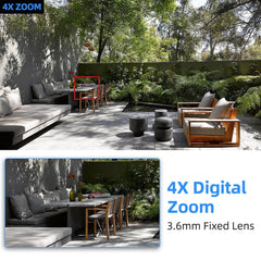 Cámara WiFi 2MP con Visión Nocturna a Color y Seguimiento Automático - BestTek DRS