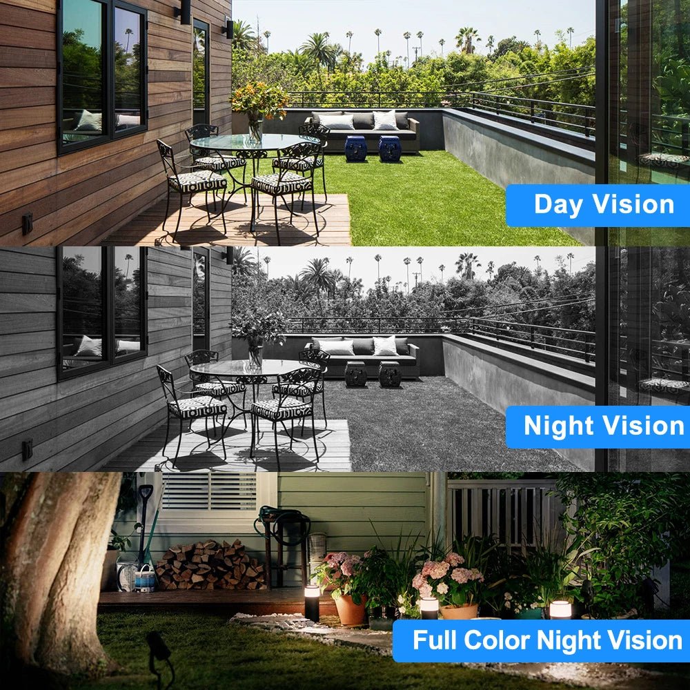 Cámara WiFi 2MP con Visión Nocturna a Color y Seguimiento Automático - BestTek DRS