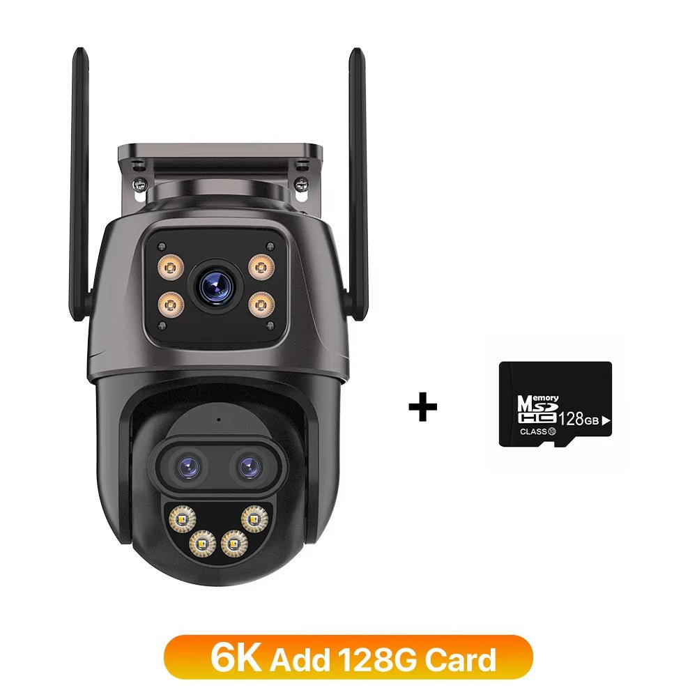 Cámara WiFi Exterior 9MP 6K – Zoom 8X y Doble Lente de Alta Definición - BestTek DRS