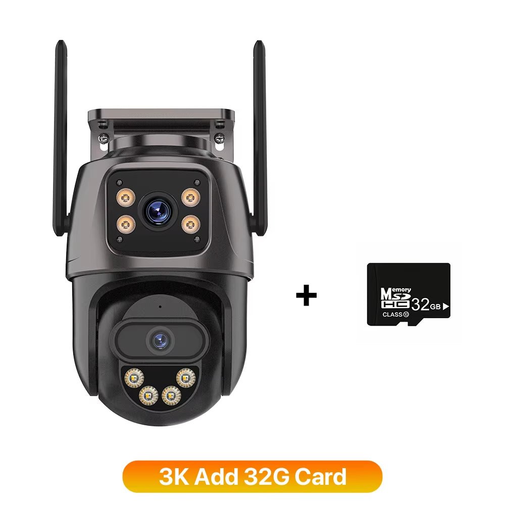 Cámara WiFi Exterior 9MP 6K – Zoom 8X y Doble Lente de Alta Definición - BestTek DRS