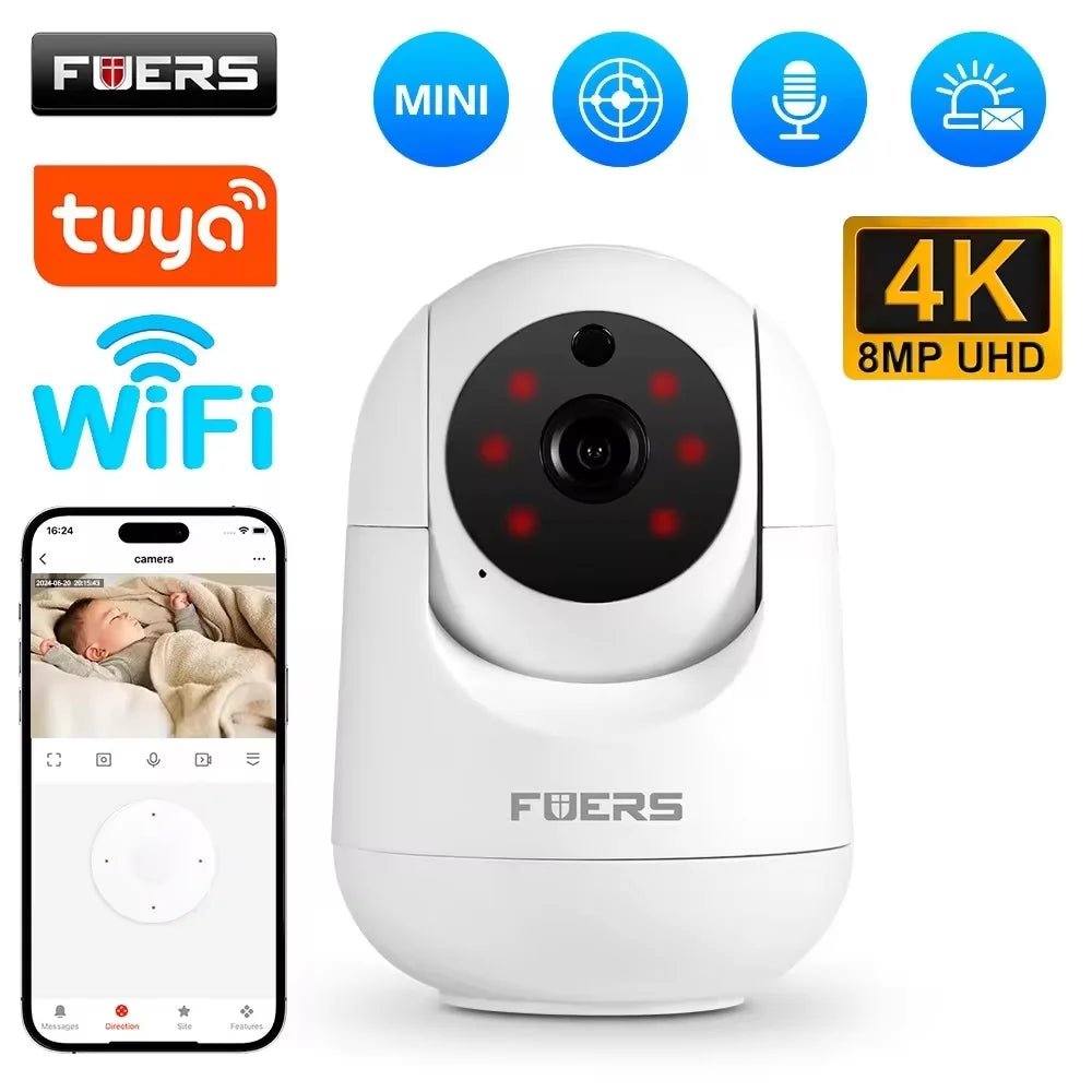 Cámara WiFi Tuya 5MP Interior – Detección de Movimiento y Audio Bidireccional - BestTek DRS