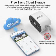 Cámara WiFi 2K con Batería | Seguridad Exterior IP65 PIR | Inalámbrica para Casa