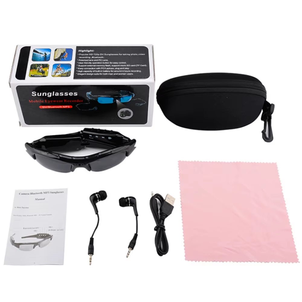 Gafas con Cámara 1080P – Grabación Deportiva y Seguridad - BestTek DRS