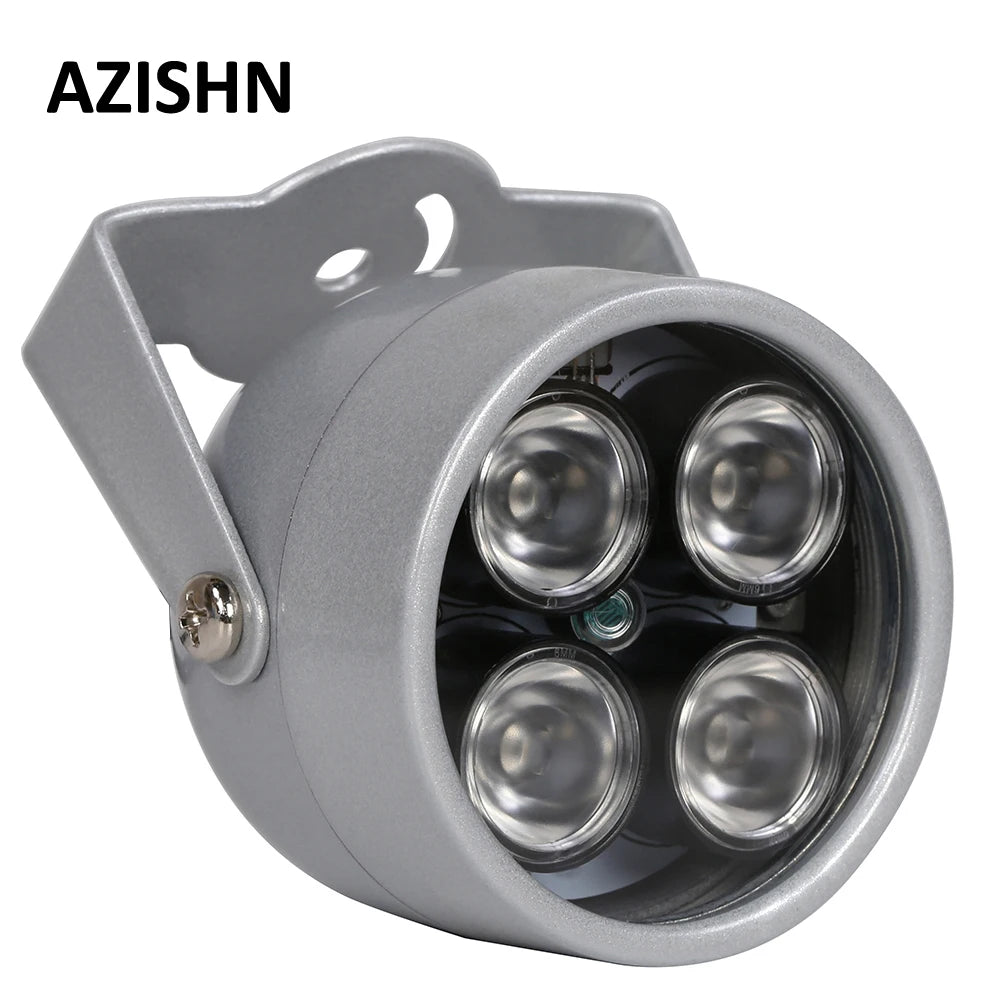 Luz Infrarroja 4 LEDs para CCTV – Iluminador IR Impermeable de Largo Alcance - BestTek DRS