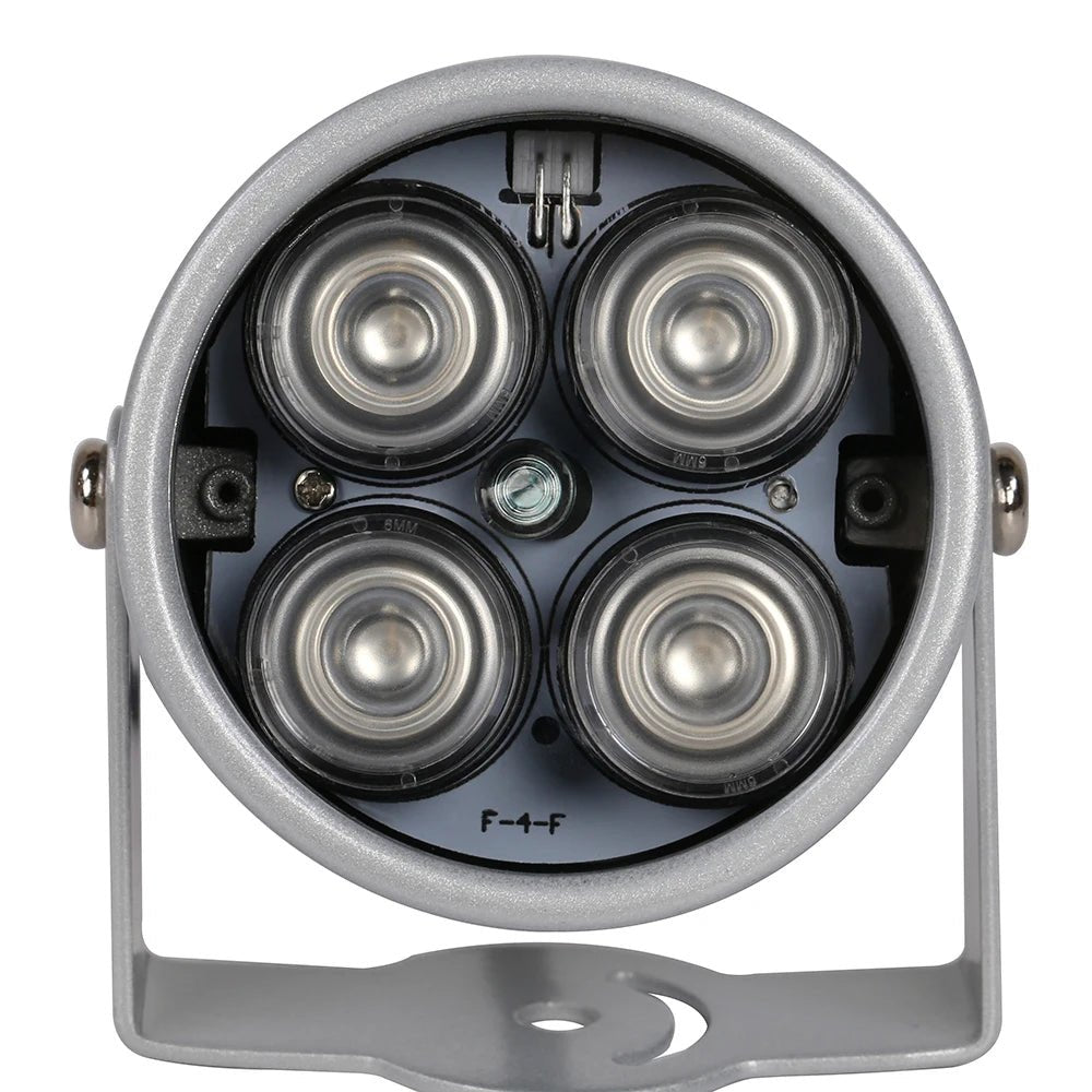 Luz Infrarroja 4 LEDs para CCTV – Iluminador IR Impermeable de Largo Alcance - BestTek DRS