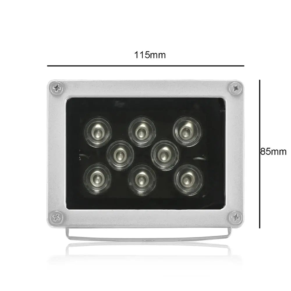 Luz Infrarroja 8 LEDs para CCTV – Iluminación Nocturna Potente Exterior - BestTek DRS