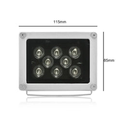 Luz Infrarroja 8 LEDs para CCTV – Iluminación Nocturna Potente Exterior - BestTek DRS