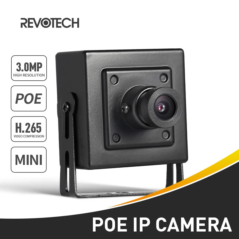 Mini Cámara IP POE 3MP H.265 – Vigilancia Profesional con Visión Nocturna - BestTek DRS