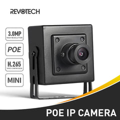 Mini Cámara IP POE 3MP H.265 – Vigilancia Profesional con Visión Nocturna - BestTek DRS