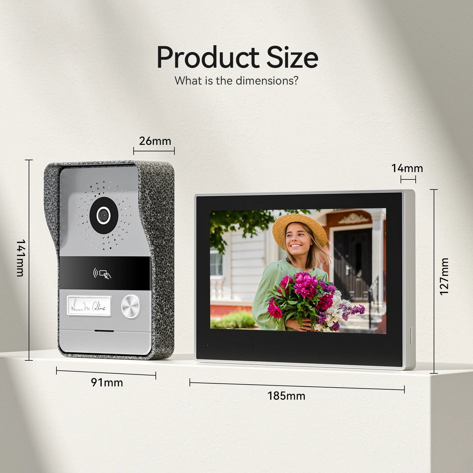 Timbre Inteligente WiFi con Video 1080P – Intercomunicador Táctil para Hogar - BestTek DRS