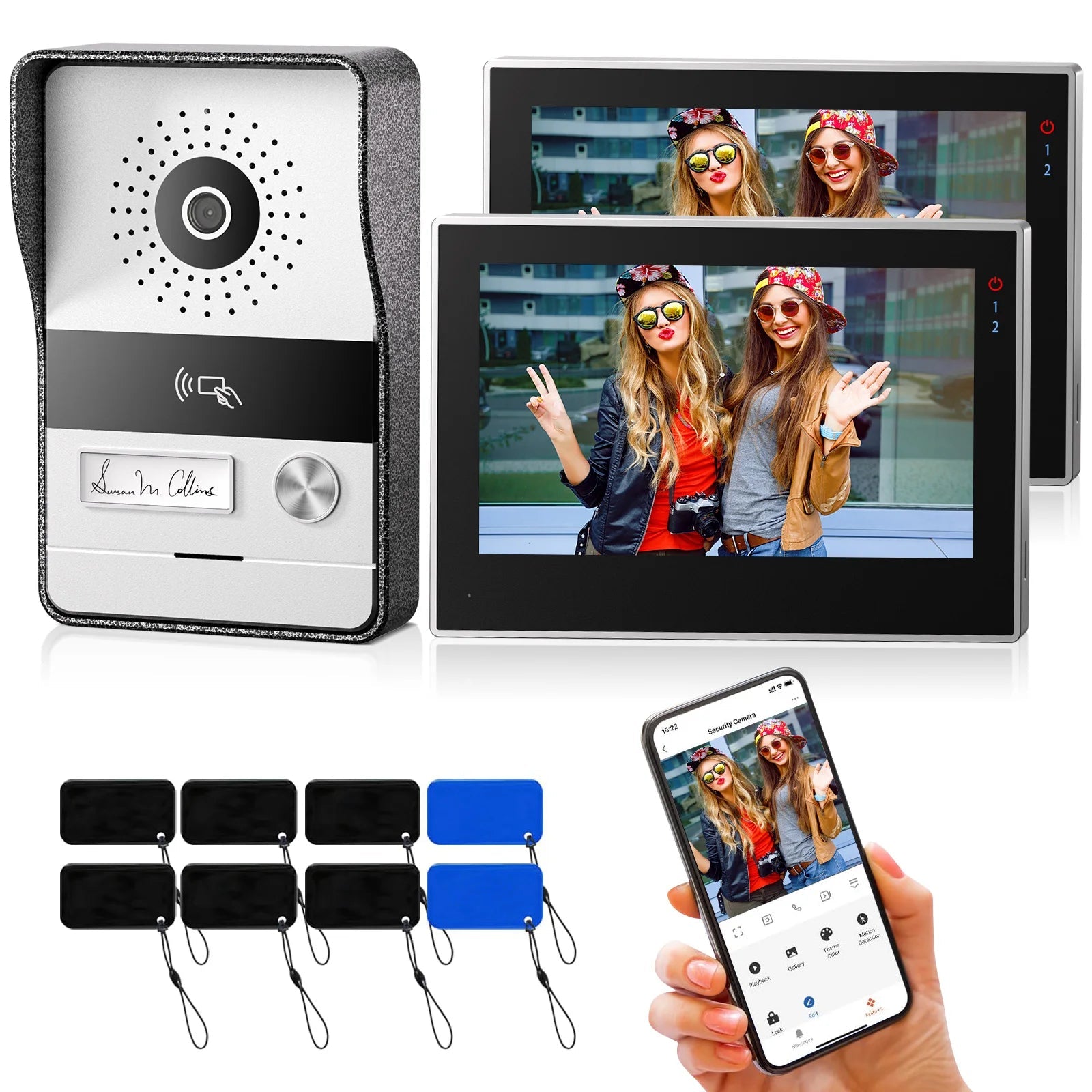 Timbre Inteligente WiFi con Video 1080P – Intercomunicador Táctil para Hogar - BestTek DRS