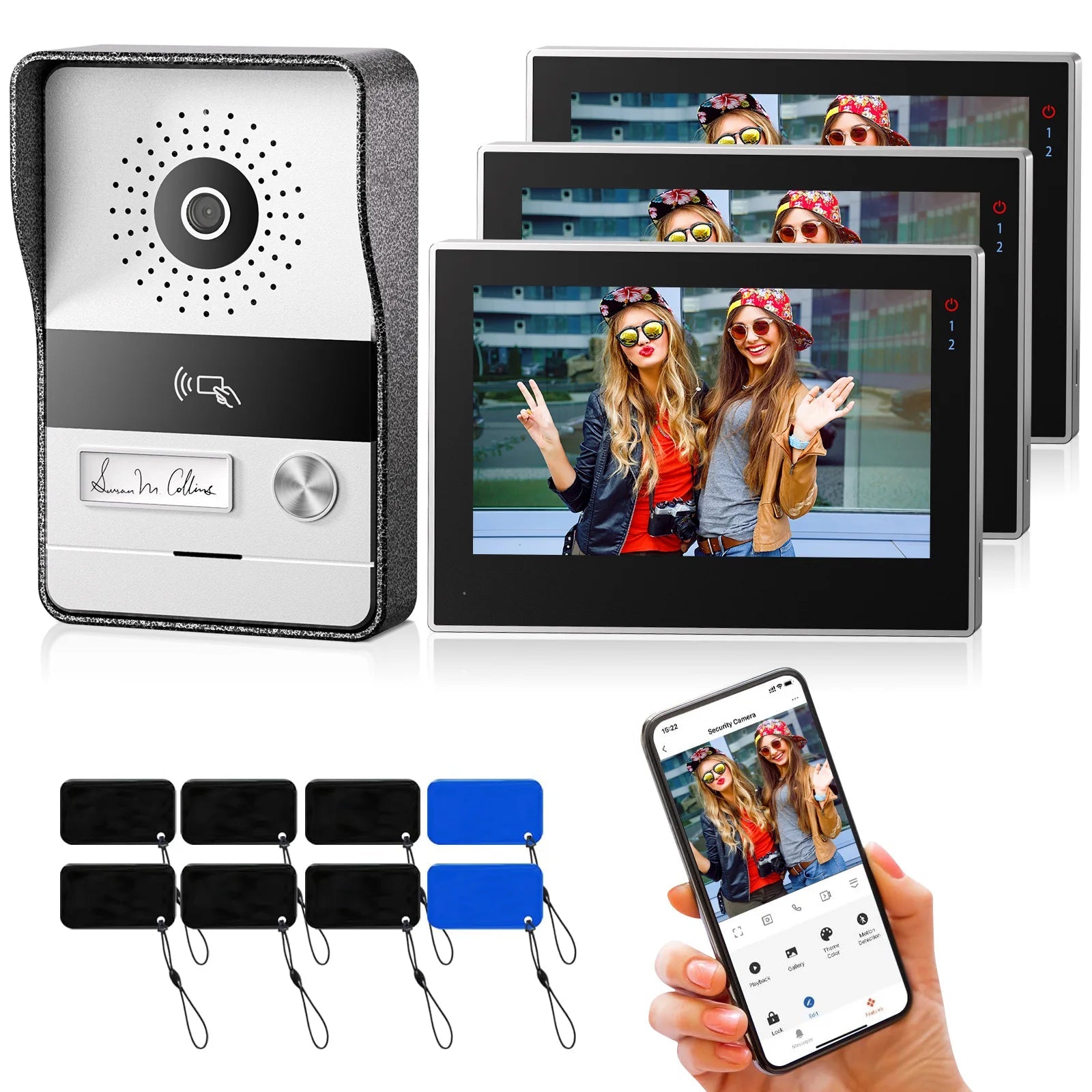 Timbre Inteligente WiFi con Video 1080P – Intercomunicador Táctil para Hogar - BestTek DRS